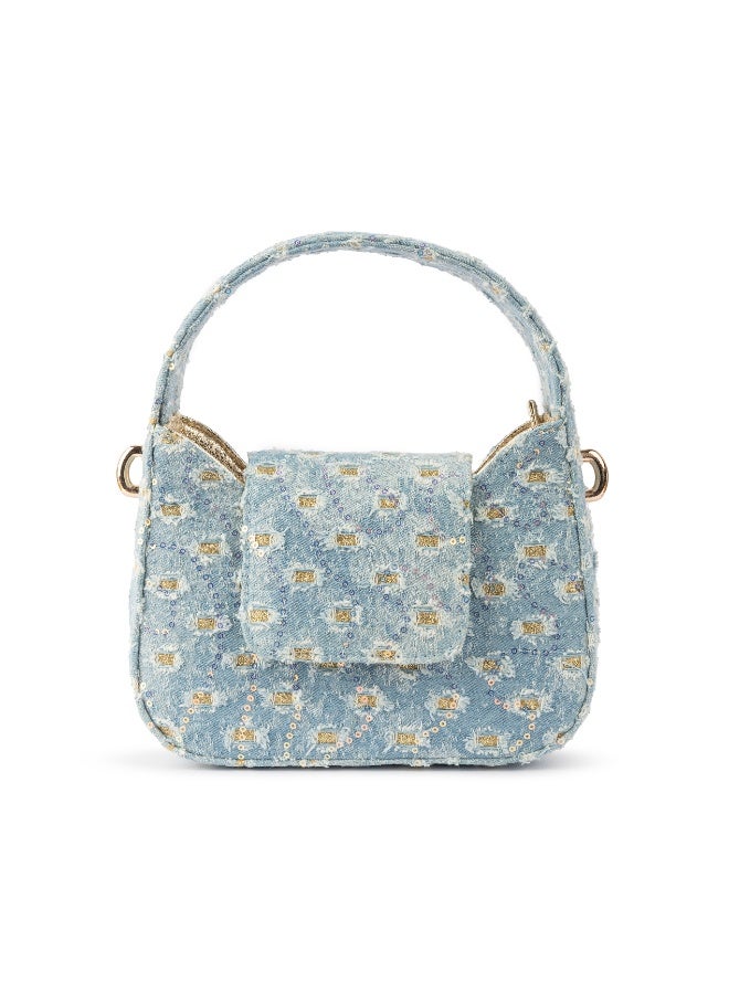 BOU The Petite Posh Tote - Denim Dreams - Image 1